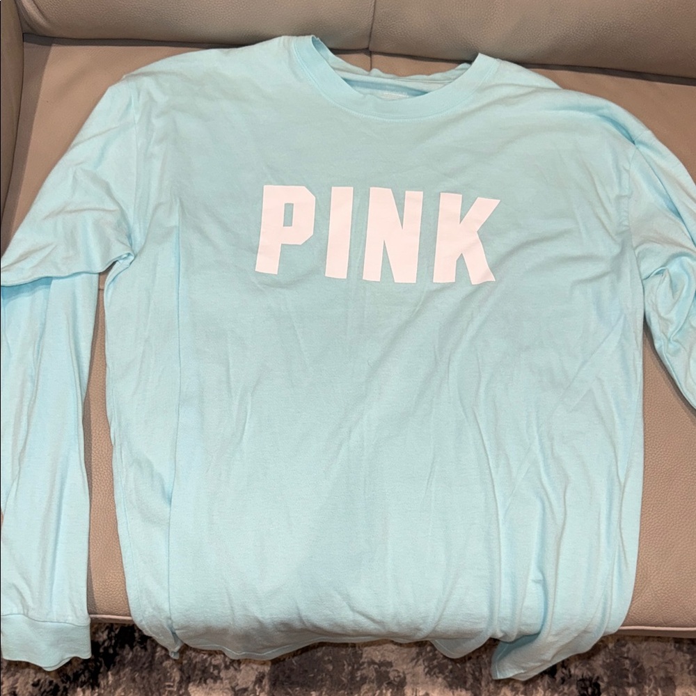 PINK Victoria's Secret Aqua Tee
